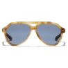 Dolce & Gabbana - Occhiale da Sole Lusso Sartoriale - Giallo Tartaruga Blu Scuro - Dolce & Gabbana Eyewear