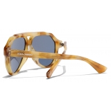 Dolce & Gabbana - Lusso Sartoriale Sunglasses - Tortoiseshell Yellow Dark Blue - Dolce & Gabbana Eyewear