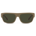 Dolce & Gabbana - Re-Edition Sunglasses - Khaki - Dolce & Gabbana Eyewear