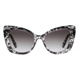 Dolce & Gabbana - DG Crossed Sunglasses - Black Gradient Grey - Dolce & Gabbana Eyewear