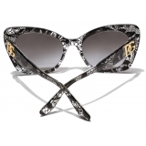 Dolce & Gabbana - DG Crossed Sunglasses - Black Gradient Grey - Dolce & Gabbana Eyewear