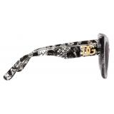 Dolce & Gabbana - DG Crossed Sunglasses - Black Gradient Grey - Dolce & Gabbana Eyewear