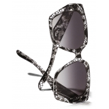 Dolce & Gabbana - DG Crossed Sunglasses - Black Gradient Grey - Dolce & Gabbana Eyewear