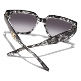 Dolce & Gabbana - DG Crossed Sunglasses - Black Gradient Grey - Dolce & Gabbana Eyewear