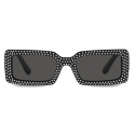 Dolce & Gabbana - DG Crystal Sunglasses - Black Dark Grey - Dolce & Gabbana Eyewear