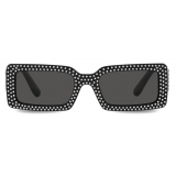 Dolce & Gabbana - DG Crystal Sunglasses - Black Dark Grey - Dolce & Gabbana Eyewear