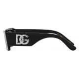 Dolce & Gabbana - DG Crystal Sunglasses - Black Dark Grey - Dolce & Gabbana Eyewear