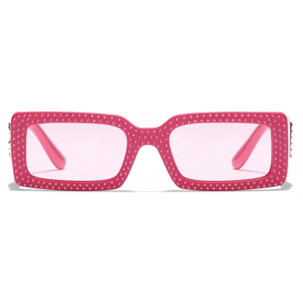 Dolce & Gabbana - DG Crystal Sunglasses - Fucsia Pink - Dolce & Gabbana Eyewear