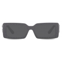 Dolce & Gabbana - DG Crystal Sunglasses - Grey - Dolce & Gabbana Eyewear