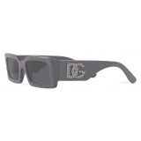 Dolce & Gabbana - Occhiale da Sole DG Crystal - Grigio - Dolce & Gabbana Eyewear