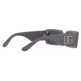 Dolce & Gabbana - DG Crystal Sunglasses - Grey - Dolce & Gabbana Eyewear