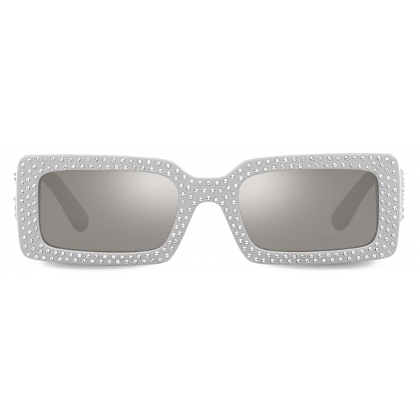 Dolce & Gabbana - DG Crystal Sunglasses - Light Grey - Dolce & Gabbana Eyewear