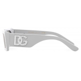 Dolce & Gabbana - Occhiale da Sole DG Crystal - Grigio Chiaro - Dolce & Gabbana Eyewear