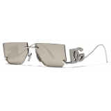 Dolce & Gabbana - DG Crystal Sunglasses - Dark Gunmetal Grey - Dolce & Gabbana Eyewear