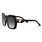 Dolce & Gabbana - Occhiale da Sole DG Devotion - Nero Grigio Scuro - Dolce & Gabbana Eyewear