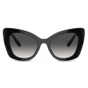 Dolce & Gabbana - Occhiale da Sole DG Devotion - Nero Grigio Scuro - Dolce & Gabbana Eyewear