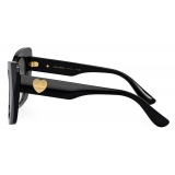 Dolce & Gabbana - Occhiale da Sole DG Devotion - Nero Grigio Scuro - Dolce & Gabbana Eyewear