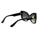 Dolce & Gabbana - Occhiale da Sole DG Devotion - Nero Grigio Scuro - Dolce & Gabbana Eyewear