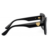 Dolce & Gabbana - Occhiale da Sole DG Devotion - Nero Grigio Scuro - Dolce & Gabbana Eyewear