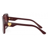 Dolce & Gabbana - DG Devotion Sunglasses - Burgundy - Dolce & Gabbana Eyewear