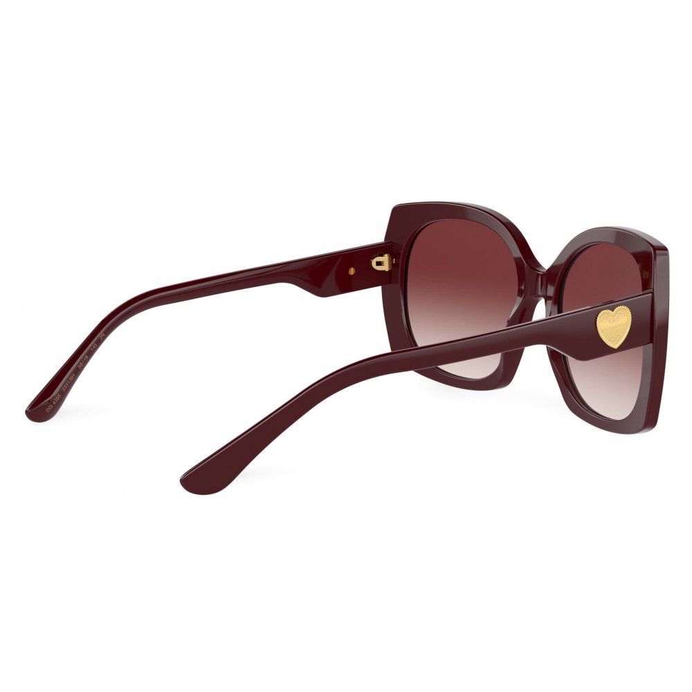 Dolce & Gabbana - DG Devotion Sunglasses - Burgundy - Dolce & Gabbana ...