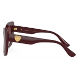 Dolce & Gabbana - DG Devotion Sunglasses - Burgundy - Dolce & Gabbana Eyewear