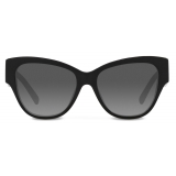 Dolce & Gabbana - DG Logo Sunglasses - Black Zebra Dark Grey - Dolce & Gabbana Eyewear