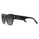 Dolce & Gabbana - DG Logo Sunglasses - Black Zebra Dark Grey - Dolce & Gabbana Eyewear