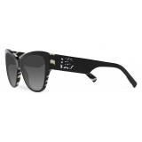 Dolce & Gabbana - Occhiale da Sole DG Logo - Nero Zebra Grigio Scuro - Dolce & Gabbana Eyewear