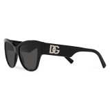 Dolce & Gabbana - DG Logo Sunglasses - Black Dark Grey - Dolce & Gabbana Eyewear