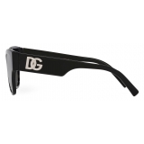 Dolce & Gabbana - Occhiale da Sole DG Logo - Nero Grigio Scuro - Dolce & Gabbana Eyewear