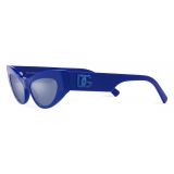 Dolce & Gabbana - Occhiale da Sole DG Logo - Blu - Dolce & Gabbana Eyewear