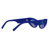 Dolce & Gabbana - Occhiale da Sole DG Logo - Blu - Dolce & Gabbana Eyewear