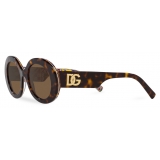 Dolce & Gabbana - Occhiale da Sole DG Logo - Havana Marrone - Dolce & Gabbana Eyewear