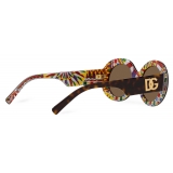 Dolce & Gabbana - Occhiale da Sole DG Logo - Havana Marrone - Dolce & Gabbana Eyewear