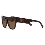 Dolce & Gabbana - Occhiale da Sole DG Logo - Havana - Dolce & Gabbana Eyewear