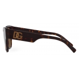 Dolce & Gabbana - DG Logo Sunglasses - Havana - Dolce & Gabbana Eyewear