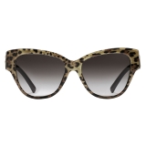 Dolce & Gabbana - Occhiale da Sole DG Logo - Leopardata Marrone Nero - Dolce & Gabbana Eyewear