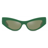 Dolce & Gabbana - Occhiale da Sole DG Logo - Verde - Dolce & Gabbana Eyewear