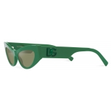 Dolce & Gabbana - Occhiale da Sole DG Logo - Verde - Dolce & Gabbana Eyewear