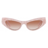 Dolce & Gabbana - Occhiale da Sole DG Logo - Rosa Perla - Dolce & Gabbana Eyewear