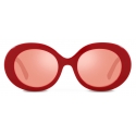 Dolce & Gabbana - Occhiale da Sole DG Logo - Rosso - Dolce & Gabbana Eyewear