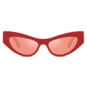 Dolce & Gabbana - Occhiale da Sole DG Logo - Rosso - Dolce & Gabbana Eyewear