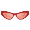 Dolce & Gabbana - Occhiale da Sole DG Logo - Rosso - Dolce & Gabbana Eyewear