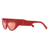 Dolce & Gabbana - Occhiale da Sole DG Logo - Rosso - Dolce & Gabbana Eyewear