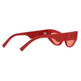 Dolce & Gabbana - Occhiale da Sole DG Logo - Rosso - Dolce & Gabbana Eyewear