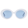 Dolce & Gabbana - Occhiale da Sole DG Logo - Bianco Blu - Dolce & Gabbana Eyewear