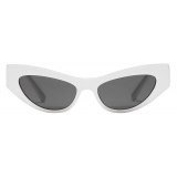 Dolce & Gabbana - Occhiale da Sole DG Logo - Bianco - Dolce & Gabbana Eyewear