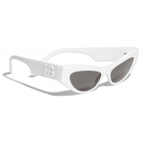 Dolce & Gabbana - DG Logo Sunglasses - White - Dolce & Gabbana Eyewear