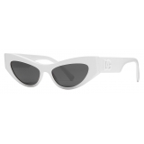 Dolce & Gabbana - DG Logo Sunglasses - White - Dolce & Gabbana Eyewear